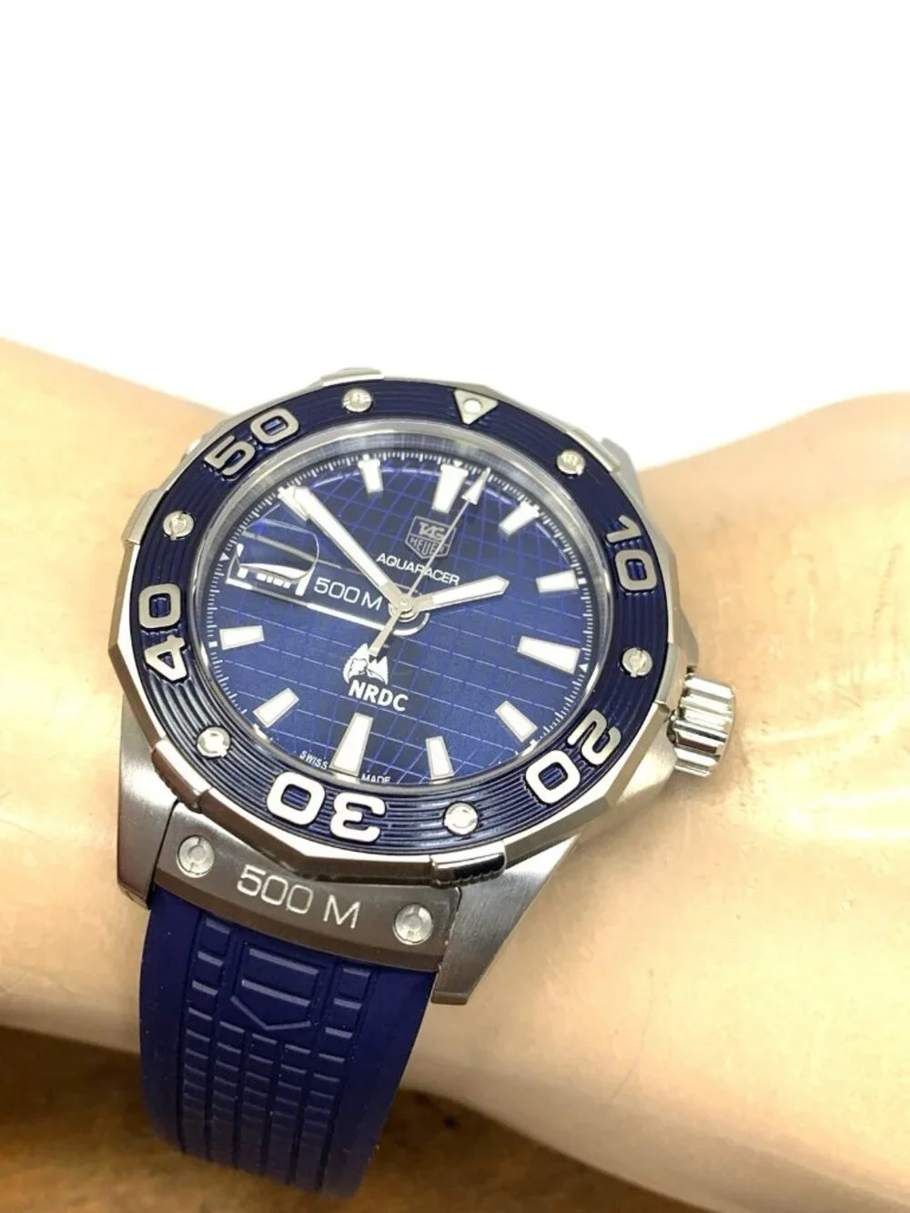 Tag Heuer Aquaracer Leonardo DiCaprio NRDC Limited Edition Swiss Automatic Blue